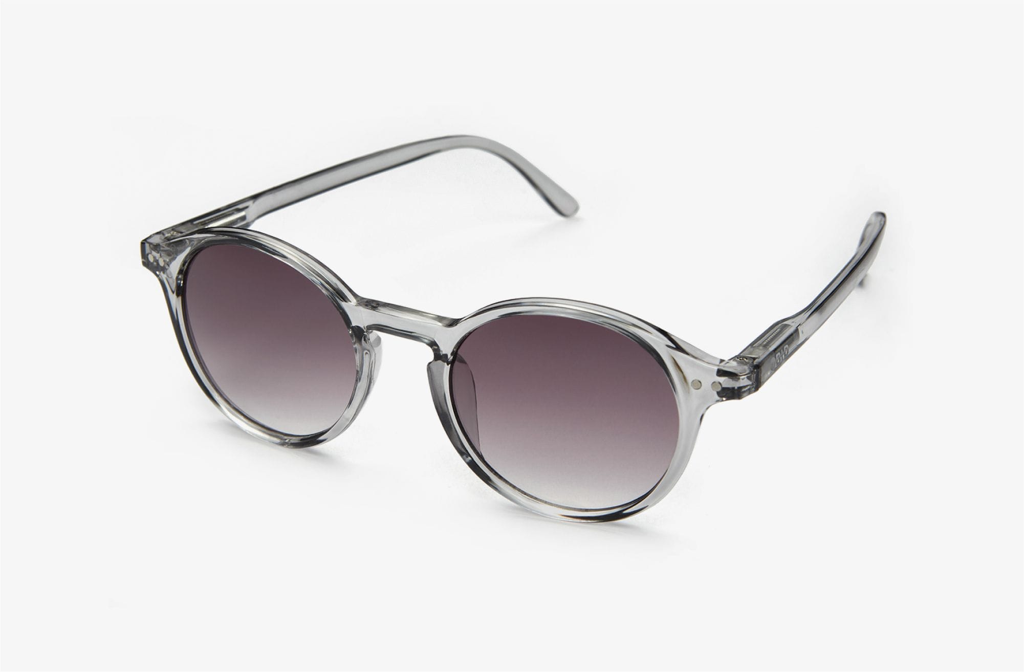 B+D Sunglasses Round Gray Side